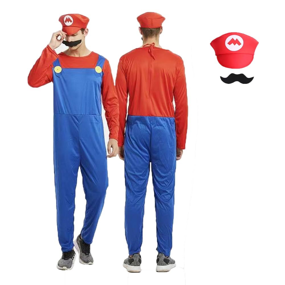 Mario Plumber Costume Outfits for Kids (Small size)