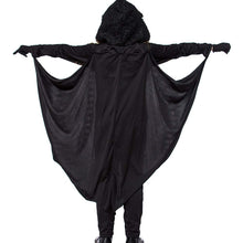 Load image into Gallery viewer, Kids Fancy Dress Black Bat Wings Hooded Cape (11-13 Years size)
