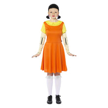 Load image into Gallery viewer, Women&#39;s Official Squid Game Deluxe Doll Adults Fancy Dress Costume Size: 14-16
