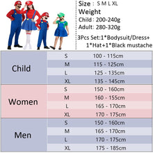 Load image into Gallery viewer, Mario Plumber Costume Outfits for Kids (Small size)
