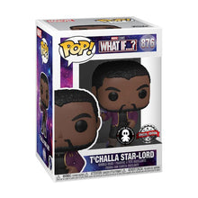 Load image into Gallery viewer, POP! Marvel: What If...? 876 - T&#39;Challla Star-Lord Unmasked F. Y. E. Exclusive

