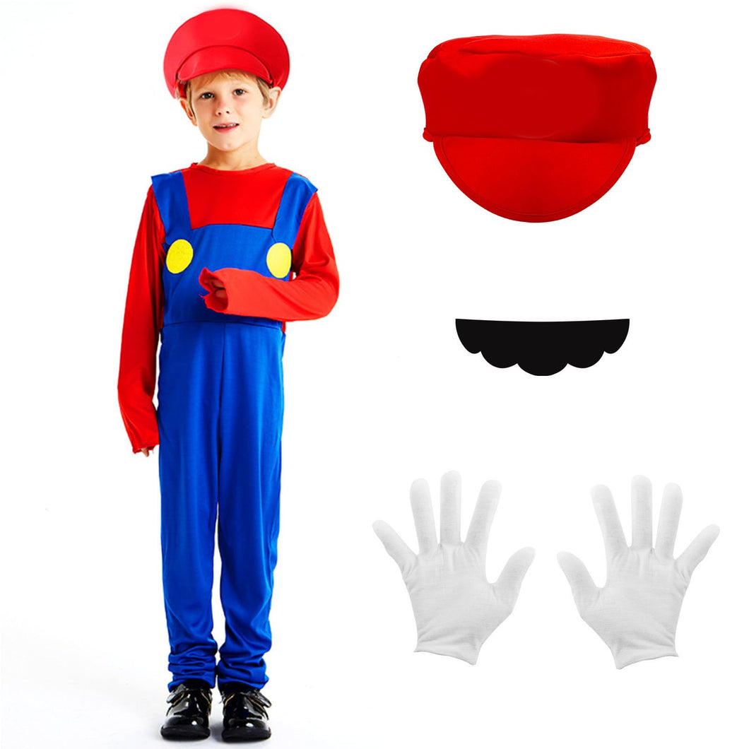 Kids Mario Costume (Large size) (missing moustache)