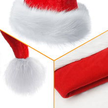 Load image into Gallery viewer, Christmas Classic Santa Hat for Kids Unisex Velvet Comfort Extra Thickness
