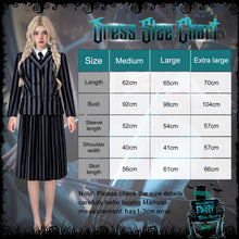 Load image into Gallery viewer, Wednesday Addams Costume fancy dress for Women, (XL)
