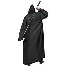 Load image into Gallery viewer, Mens Hooded Tunic Cloak, (S, Black)
