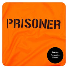 Load image into Gallery viewer, Adults Prisoners Convict Costume - Orange Prisoner Top, Matching Orange Trousers – Fancy Dress (Medium)
