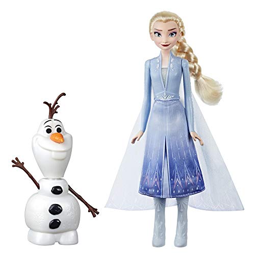 Disney Frozen Talk and Glow Olaf and Elsa Dolls, Remote Control Elsa Activates Talking, Dancing, Glowing Olaf, Inspired By Disney's 2 Movie - Toy for Kids Ages 3 and up ,Nylon/a,E5508EW0
