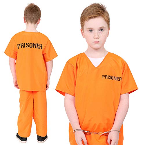 CHILDRENS PRISONER CONVICT COSTUME  - SMALL SIZE (4-6 years)