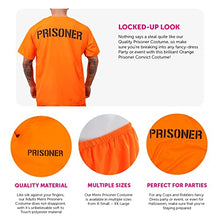Load image into Gallery viewer, Adults Prisoners Convict Costume - Orange Prisoner Top, Matching Orange Trousers – Fancy Dress (Medium)
