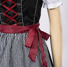 Load image into Gallery viewer, Womens Scarlet Darkness Black Oktoberfest Dress Outfit (Three item set) (8-10 size)
